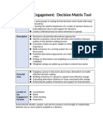 Decision Matrix Template 29 21 08