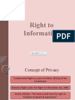 RIGHT TO Information