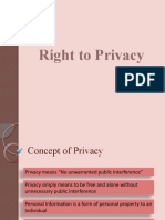 Right To Privacy