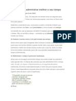 Como controlar suas prioridades e investir seu tempo