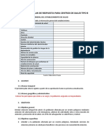 Formato para Plan de Respuesta para Centro de Salud Tipo B 2023