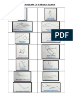 Stick Diagram of Various Asana