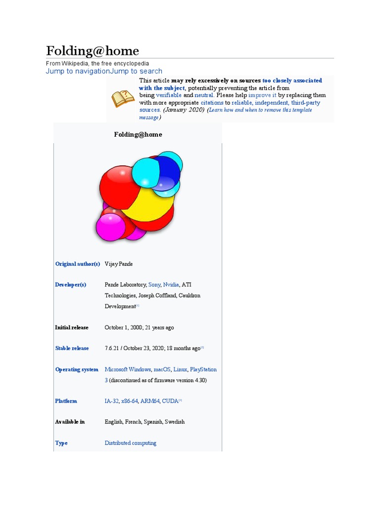 Folding@home: Advancing Protein Research | PDF | Protein Folding | Proteins