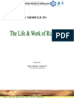 Gec 4109 The Life and Work of Rizal Prelim Module No. 1