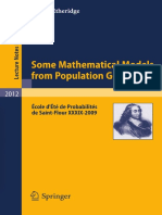Etheridge2011 Book SomeMathematicalModelsFromPopu PDF