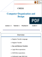 Computer Organization and Design: Lecture: 3 Tutorial: 1 Practical: 0 Credit: 4