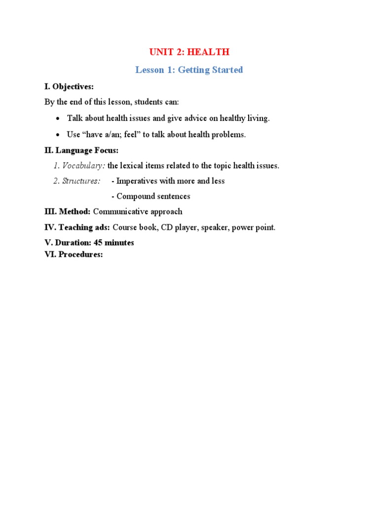 Unit 2-Getting Started | Download Free PDF | Linguistics | Learning