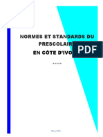 Normes Et Standards Du Prescolaire PDF