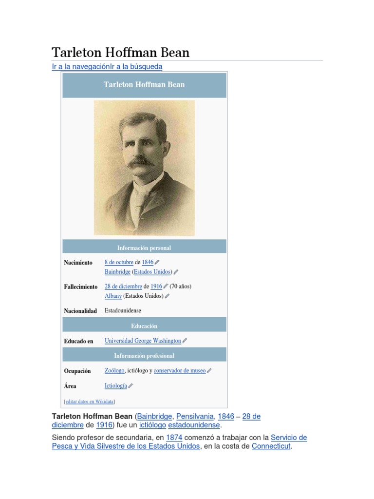Tarleton Hoffman Bean | PDF