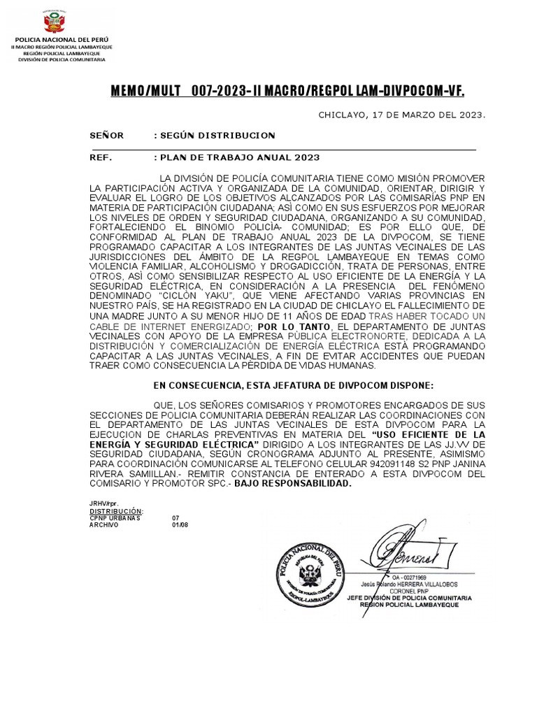 Memorandum Multiple 007 | PDF
