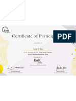 Enlit Asia - Grid Modernisation - Certificate of Participation (Ashish R
