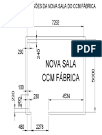 Dimensões da nova sala CCM Fábrica