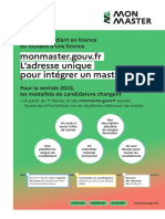 L'adresse Unique Pour Intégrer Un Master: Vous Êtes Étudiant en Licence Ou Titulaire D'une Licence