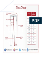 Capri Size Chart 178056