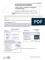 Technical Service Bulletin: 1ND-TV Euro 4, Euro 5 - Engine Oil Consumption / Engine Oil Level Increase