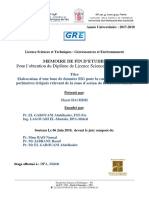 Elaboration D'une Base de Données SIG Pour La Caracterisation Des Perimetres Irrigués Relevant de La Zone D'action de La DPA de PDF