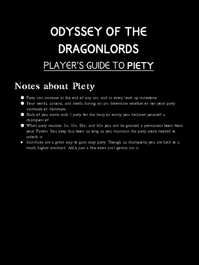 Player S Guide To Piety Pdf
