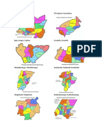 Mapa de Los Dptos de Guatemala