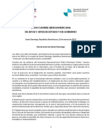 Declaración de Santo Domingo XXVIII Cumbre de Iberoamérica 2023 - RD Es