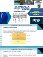 Clase N°09 - Ejercicios Solución Analitica de La Ecuación de Flujo Subterraneo