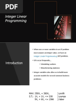 Integer Programming