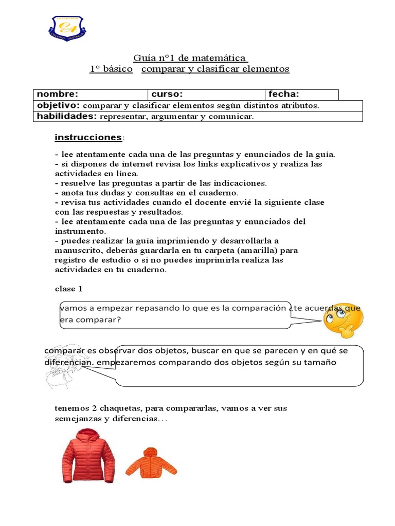 Guia de Clasificar | PDF