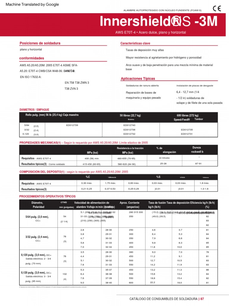 Aws E70t-4 en | PDF | Soldadura | Construcción