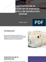 La Importancia de La Desinfeccion en La Industria Alimentaria y de Produccion Animal