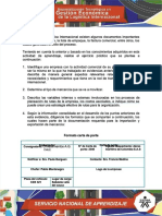 Actividad de Aprendizaje 3 Evidencia 14 Ejercicio Practico Documentacion para La Importacion y Exportacion de Mercancia