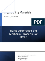 Lec 3 Plastic Deformation and Mechanical Properties of Metal PDF