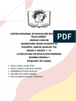 Examen Unidad 1 Bases Filosóficas 1a Lep PDF