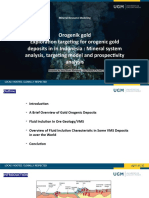 Orogenik Gold Exploration Targeting For Orogenic Gold Deposits in in Indonesia: Mineral System Analysis, Targeting Model and Prospectivity Analysis