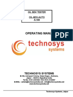 Operating Manual: Technosys Systems