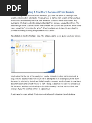 Microsoft Word Exercises