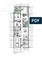 Planta arquitectónica casa unifamiliar