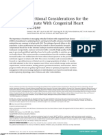Consideraciones Nutricionales para El Neonato Con Cardiopatía Congénita. Pediatrics 11 2022