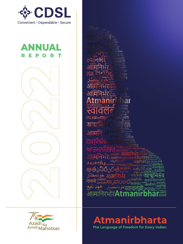 CDSL Annual Report PDF PDF Financial Statement Business