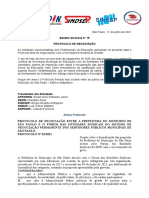 Protocolo encerra greve e define reposição de aulas em SP