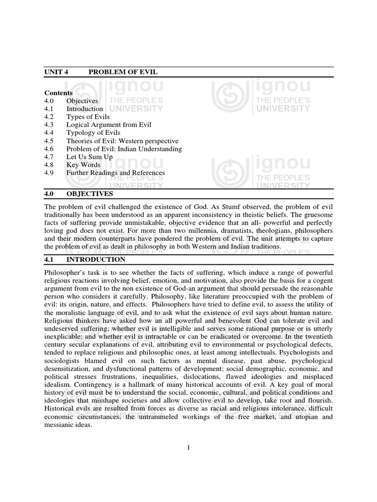 Evil | Download Free PDF | Problem Of Evil | God