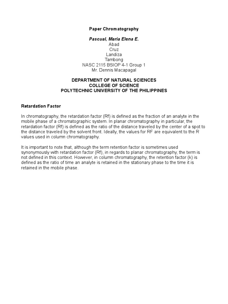 Column chromatography picture