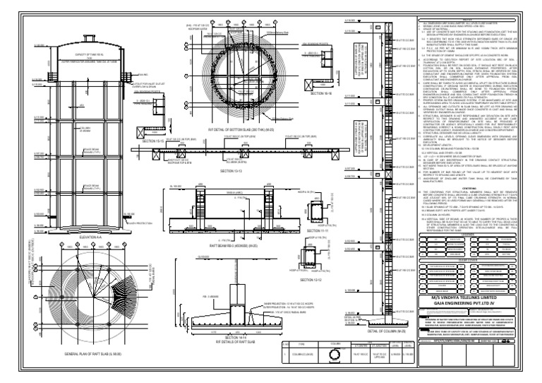 Tank 150KL 16M Green - 21 Layout1 PDF | PDF | Foundation (Engineering ...