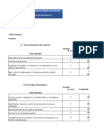 Rubrica Proyecto de Mejoramiento