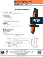 Ficha Técnica N° FTC 060 001: Derancourt