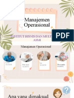 Manajemen Operasional: Institut Bisnis Dan Multi Media Asmi
