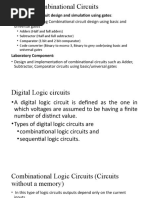 DLD Unit 2 Combinational Circuits (2022)