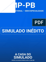 MP-PB - Técnico Ministerial - Sem Especialidade - Simulado Gratuito 00 - A Casa Do Simulado PDF