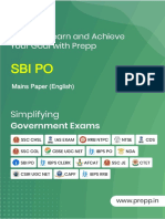 SBI PO Mains Paper (English) 155 Questions