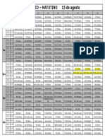 Horario Matutino 15 de Agosto GR8