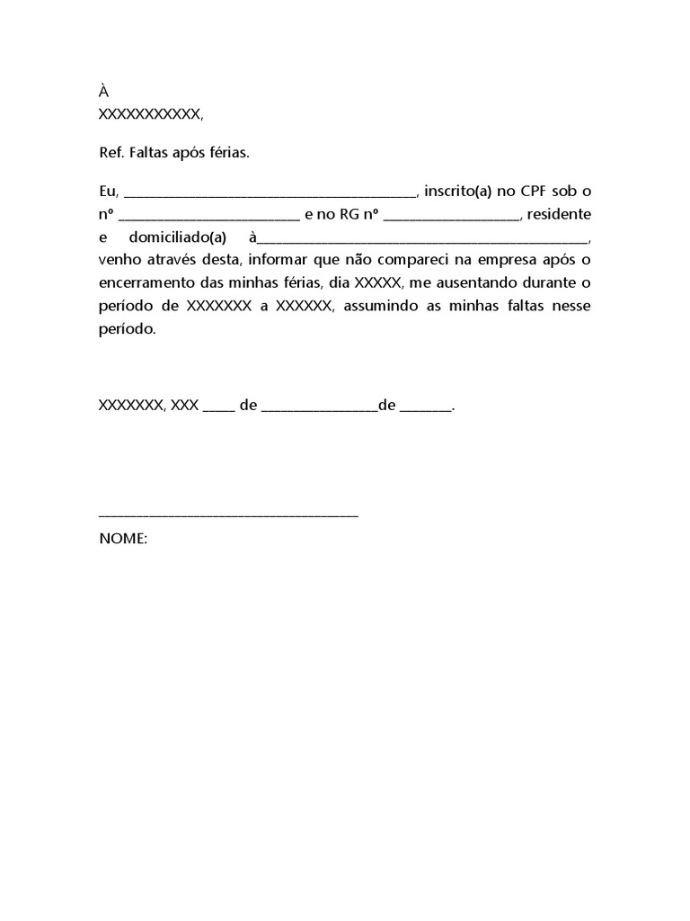 Notas Medicas Para Imprimir Por Faltar Ao Trabalho Declaração