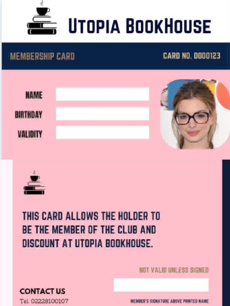 Image 4 for Membership Card Template Free